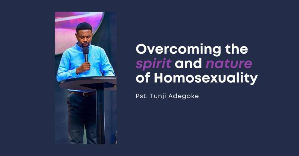 Overcoming the spirit and nature of homosexuality Image